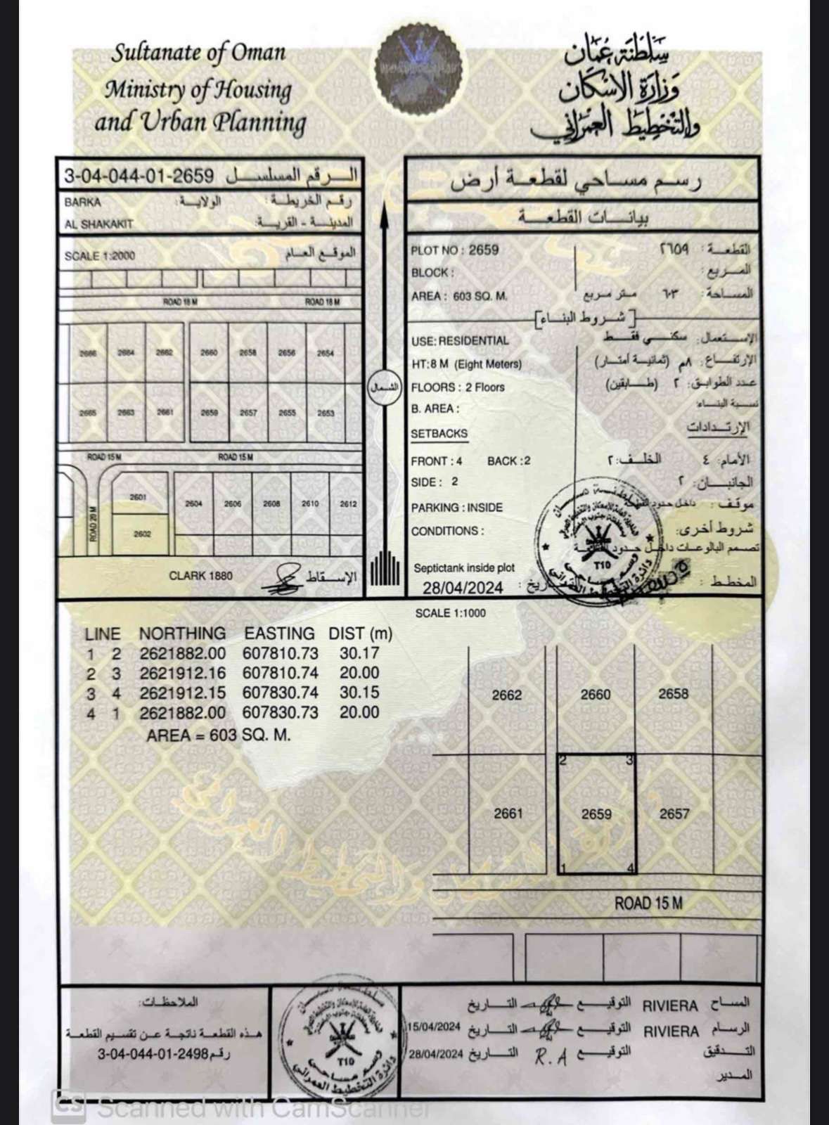أرضين شبك للبيع بركاء -الشخاخيط
